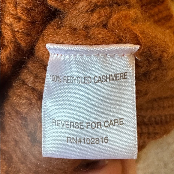 Garnet Hill Women's Leaf Pattern Sweater - Tan - Picture 4 of 4